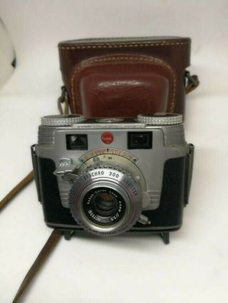 Kodak Signet 35 Synchro 300 Shutter Vintage Camera With Leather Case