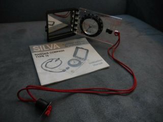 Vintage Silva Ranger Compass Type 15 With Instructions.