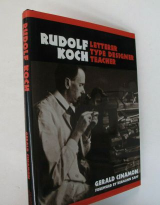 Art Printing Germany Typography Founding Rudolf Koch Type Designer Illus Dj 2000