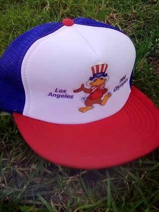 VTG 1984 Los Angeles Olympics Trucker Hat USA Team Coca - Cola McDonald ' s Snapback 5