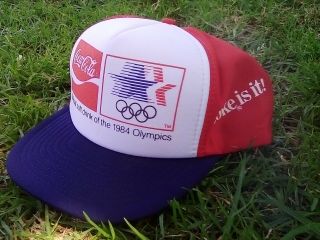 VTG 1984 Los Angeles Olympics Trucker Hat USA Team Coca - Cola McDonald ' s Snapback 6