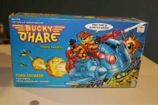 Bucky O’hare Toad Croaker Nib Vtg 1991 S.  P.  A.  C.  E.  Vehicle Nos Htf Cartoon