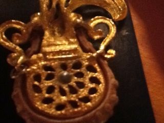 Vintage signed Razza Aquarius necklace pendant 4 