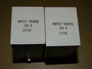 Pair,  Western Electric Type 289a Input Transformers,  Good