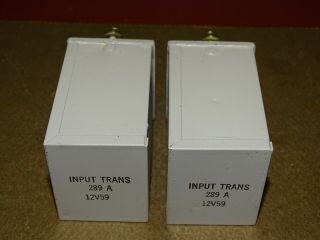 Pair,  Western Electric Type 289A Input Transformers,  Good 2