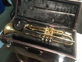 Vintage Bundy Trumpet Cornet Parts Display Repair
