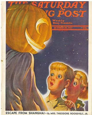 The Saturday Evening Post October 30 1937 Robert B Velie Vintage Birthday