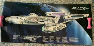 Vintage 1979 Star Trek: The Motion Picture Uss Enterprise Commercial Poster