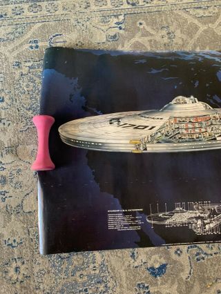 Vintage 1979 Star Trek: The Motion Picture USS Enterprise Commercial Poster 2