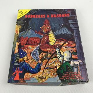 Vintage - Dungeons & Dragons Tsr Basic Set 1001 Ad&d Box Only