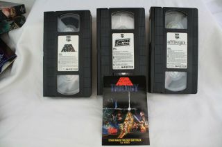Vtg Star Wars Trilogy VHS VCR CBS Fox Box 3 Tape Boxed Set SHIPS NEXT DAY 5