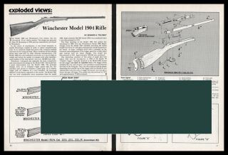 1982 Winchester Model 1904 Rifle Exploded View Parts List 2 - Pg Assembly Article