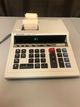 Vintage Sharp Compet Qs - 1604 - Electronic Printing Calculator Adding Machine