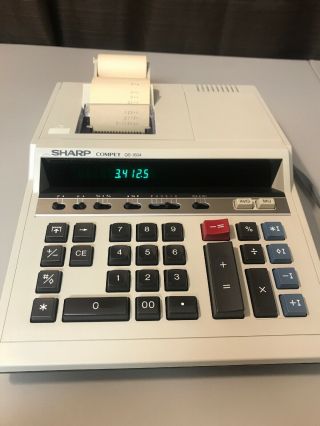 Vintage Sharp Compet QS - 1604 - Electronic Printing Calculator Adding Machine 5