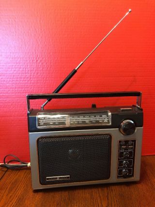 GE Superadio Model 7 - 2880B Portable AM FM Radio Long Range Fine Tune AFC 5