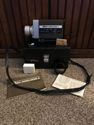 Retro Vintage Nikon Zoom - 8 Film Movie Camera W/ Case
