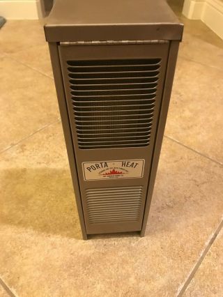 Vintage 15 " Porta - Heat Portable Heater Stove Use Canned Heat Dry Mfg Camp Tent