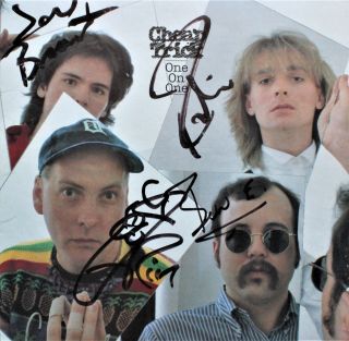 Vintage Signed Trick One On One Vinyl Record By All 4 Rick,  Robin,  Bun Jon