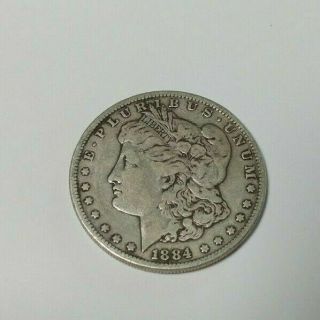 Vintage 1884 Morgan Silver Dollar