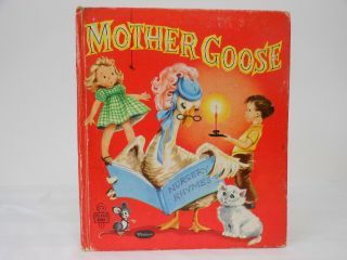 Vintage Childrens Book - Mother Goose Nursery Rhymes (1958)