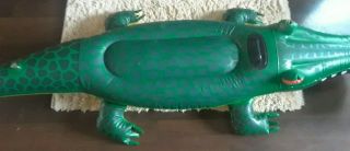Vintage Alligator / Crocodile Swimming Pool Float - Raft Pool Toy Inflatable 6 