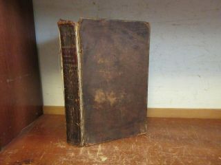 Old Theological Dictionary Leather Book 1810 Religion Christian God Jesus Bible