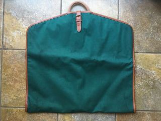 Vintage POLO RALPH LAUREN Green Canvas Garment Garment Bag 3