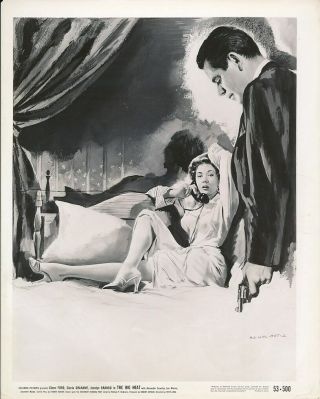 Gloria Grahame Glenn Ford Vintage 1953 The Big Heat Film Noir Poster Art Photo