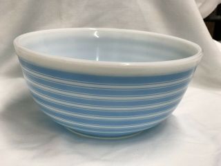 Vintage Pyrex Blue Stripe 403 Mixing Bowl