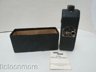Vintage Ansco Risdon Model A Movie Film Camera F 3.  5 & Box