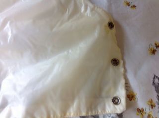 Vintage Baby Diaper Cover,  Ruffled,  Lace,  Plastic Pants,  Snap Sides 7