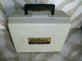 Vintage Dymo Label Maker M - 6 Labeling Kit With Case Mark VI Bundle 5