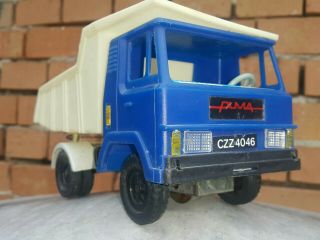 Vintage Toy Truck Puma Czz - 4046 Dump Truck Friction Plastic Rubber Poland Made