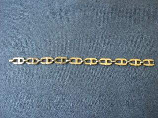 Vintage Christian Dior Cd Logo By Henkel & Grosse Gold Plated Bracelet Signed