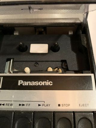 Vintage Panasonic Rq - 309ds Portable Cassette Tape Recorder Great