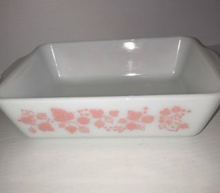 Vintage Pyrex Pink Gooseberry Baking/refrigerator Dish 503 1 1/2 Qt -
