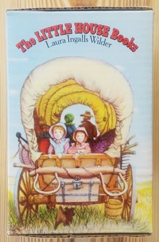 Vintage 1971 Laura Ingalls Wilder Little House on the Prairie Box Set of 8 5