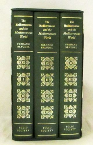 Braudel The Mediterranean And Mediterranean World Age Of Philip Ii Folio 3 Vols