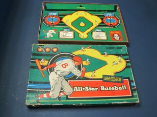 Vintage 57 Cadaco Ellis All Star Baseball Board Game Complete & Sports