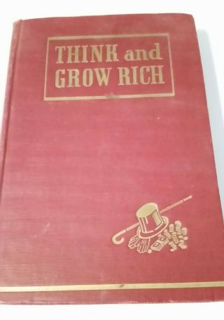 Think And Grow Rich By Napoleon Hill - 1952 Edition - Hc,  No Dj - Good