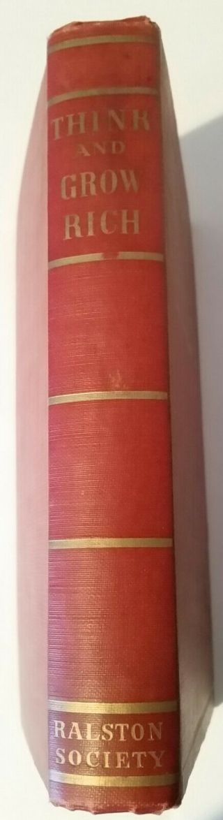 THINK AND GROW RICH by Napoleon Hill - 1952 Edition - HC,  no DJ - Good 2