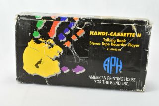 Handi - Cassette II Tape Player Recorder American Printing House For The Blind 8