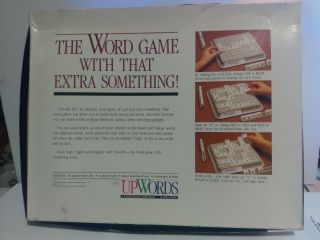 Vintage 1988 UPWORDS 3D Word Game by Milton Bradley Complete Game 2