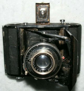 Zeiss Ikon Nettar Type 515,  120 Rollfilm Folding Camera In Case.  Made In Germany