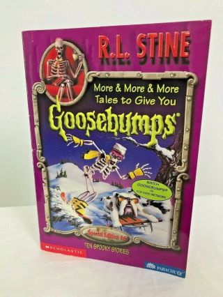 Vintage R.  L.  Stine Goosebumps 10 In 1 Story Paperback Book Novel 1997