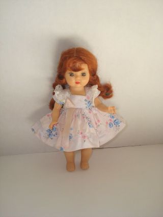Vtg 1953 Muffie Doll Margie Dress 606 Fit Mdm Alexander/ginny Vogue/ginger/8 "