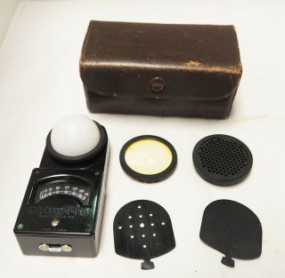 Vintage Norwood Model A Exposure Meter 2021 W/ Accessories,  Case 104