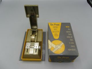 Vintage 1962 Du Page Rapid Dry Film Splicer / For 8mm Film