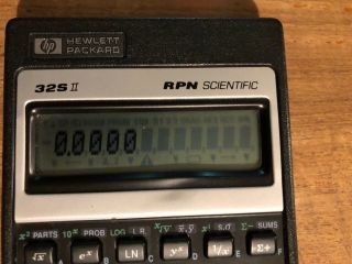 Hewlett - Packard HP 32S II 32Sii RPN Scientific Calculator W Soft Case 3