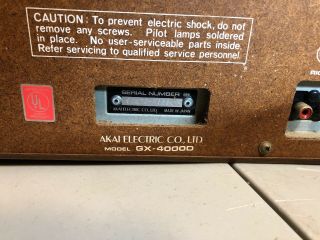 AKAI GX - 4000D Stereo Reel to Reel Tape Recorder (1978 - 85) 3
